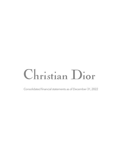 dior financial statements